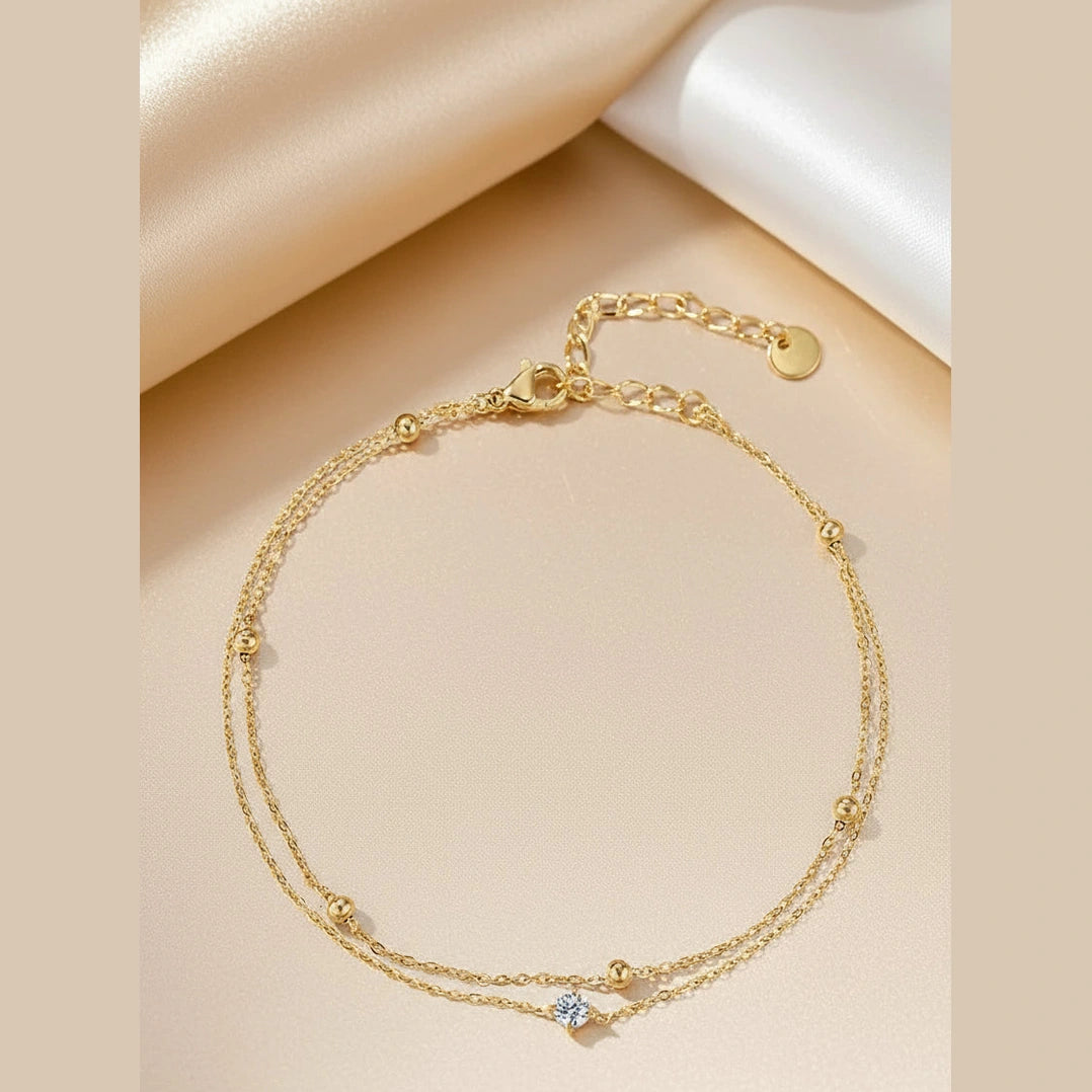 Chaîne de Pied One Strass