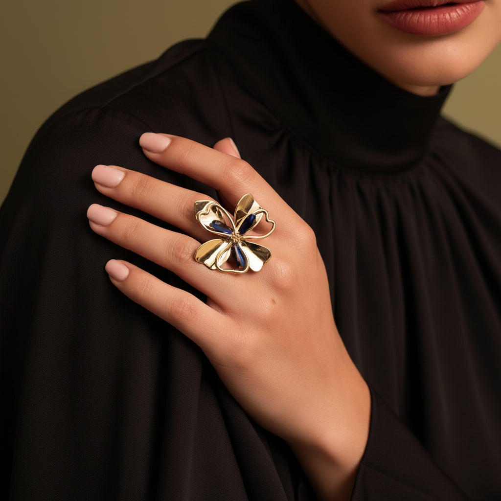 Bague Simone portée bijou ajustable tendance ÔParis