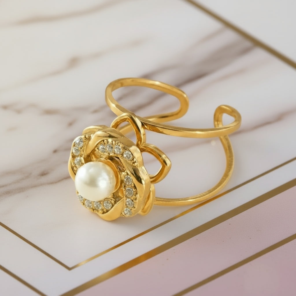 Bague Annamay anti stress - bague tournante apaisante acier inoxydable argenté
