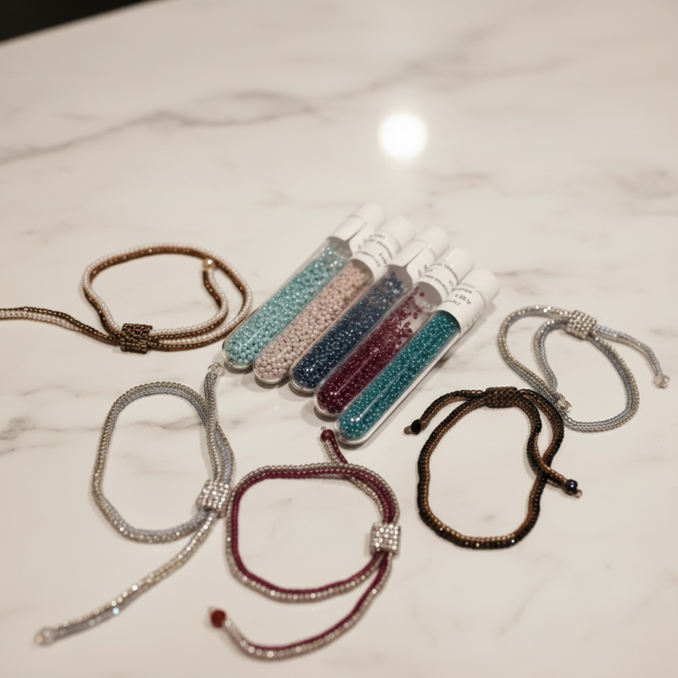 Bracelet Délica perles Miyuki tissage main - Bijou élégant fait main ÔParis
