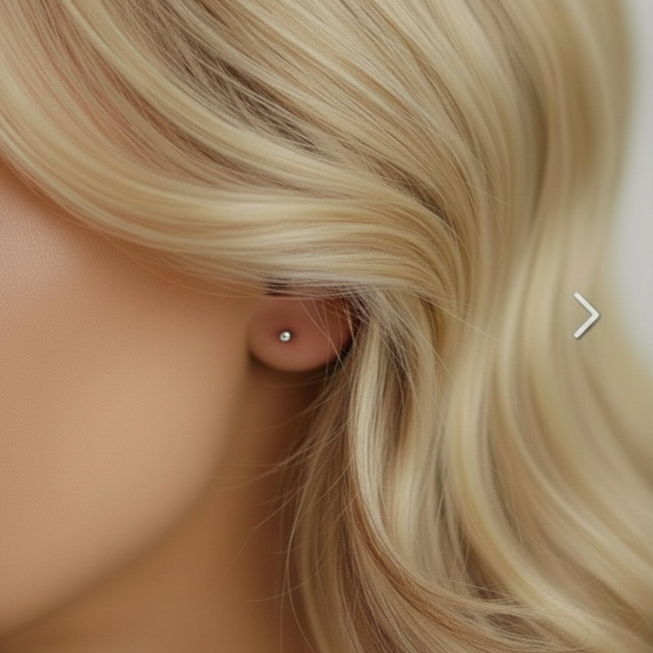 Boucles d'oreilles puces Pauline zirconium acier doré ÔParis