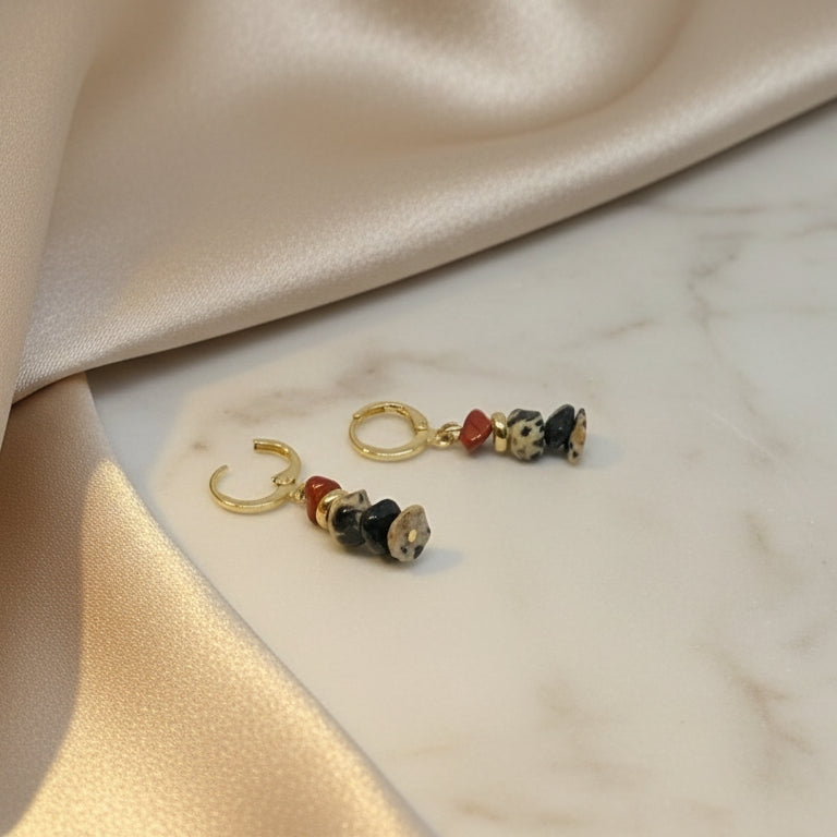 Boucles d'oreilles Créoles Safari ÔParis