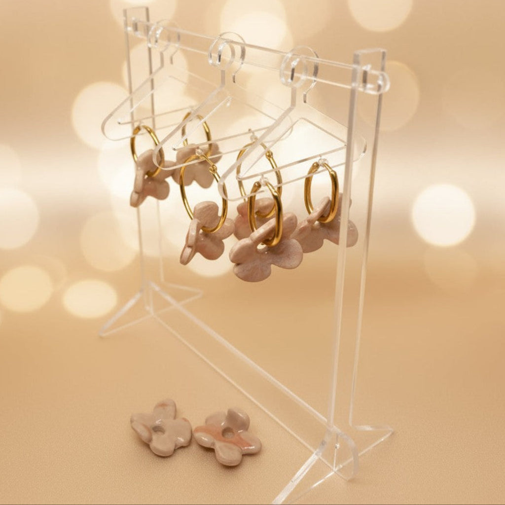 Pampilles Fleur Beige et Rose ÔParis