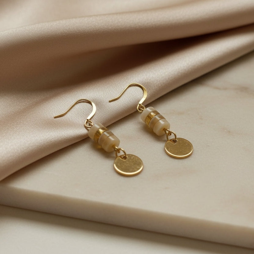 Boucles d'oreilles Pendentif Nacré ÔParis