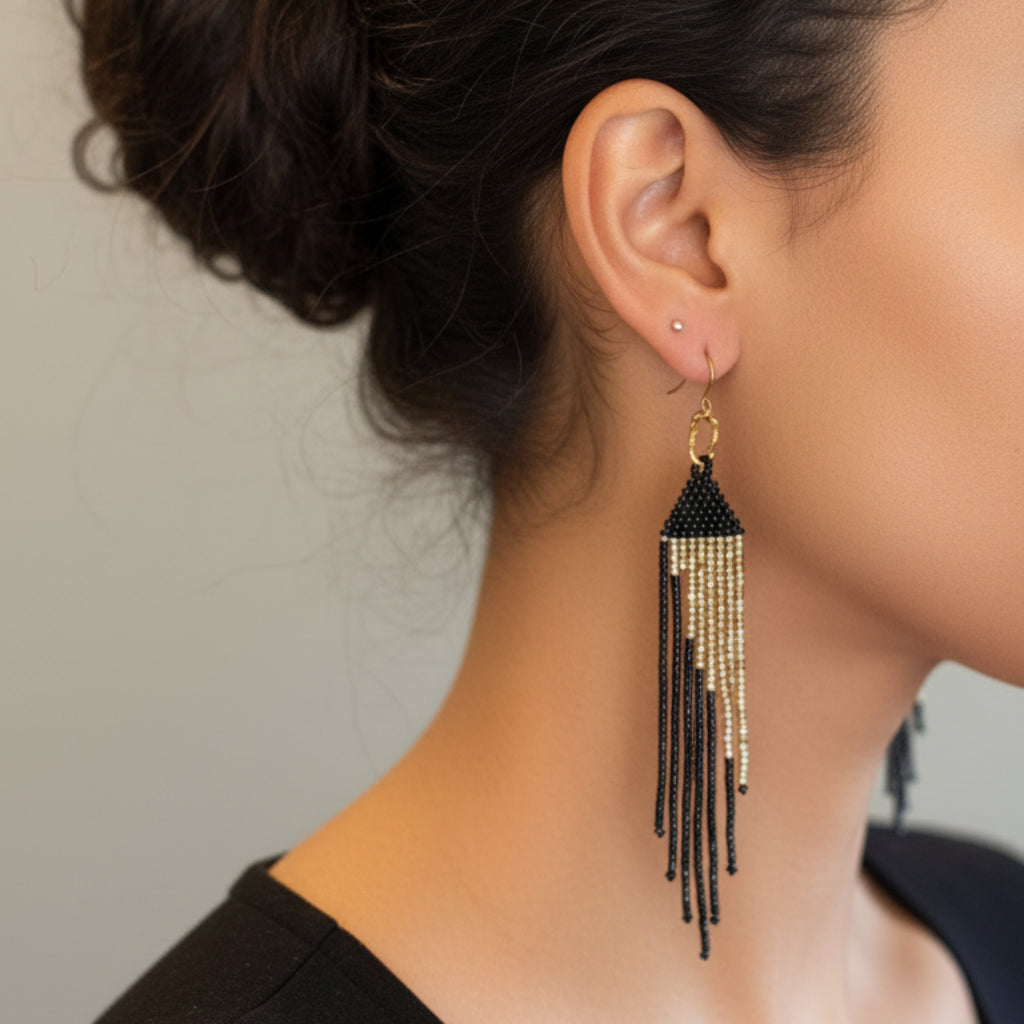 Boucles d'Oreilles Miyuki Cascade Élégante ÔParis