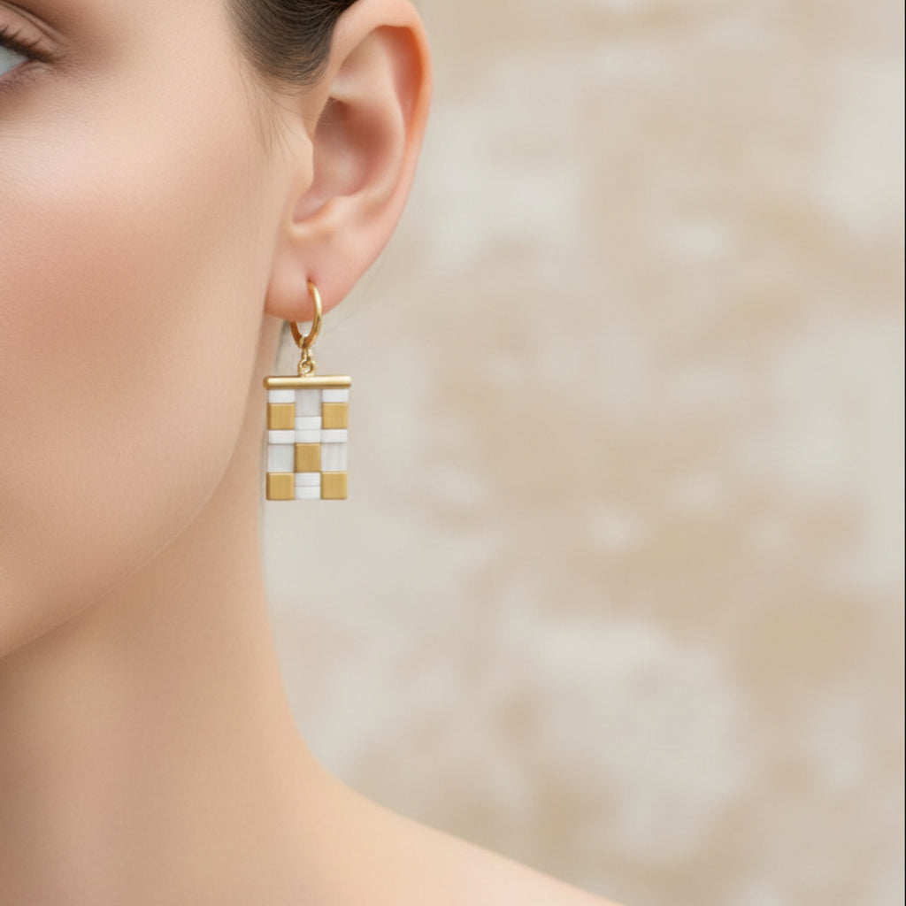 Boucles d'oreilles Miyuki Élégance ÔParis