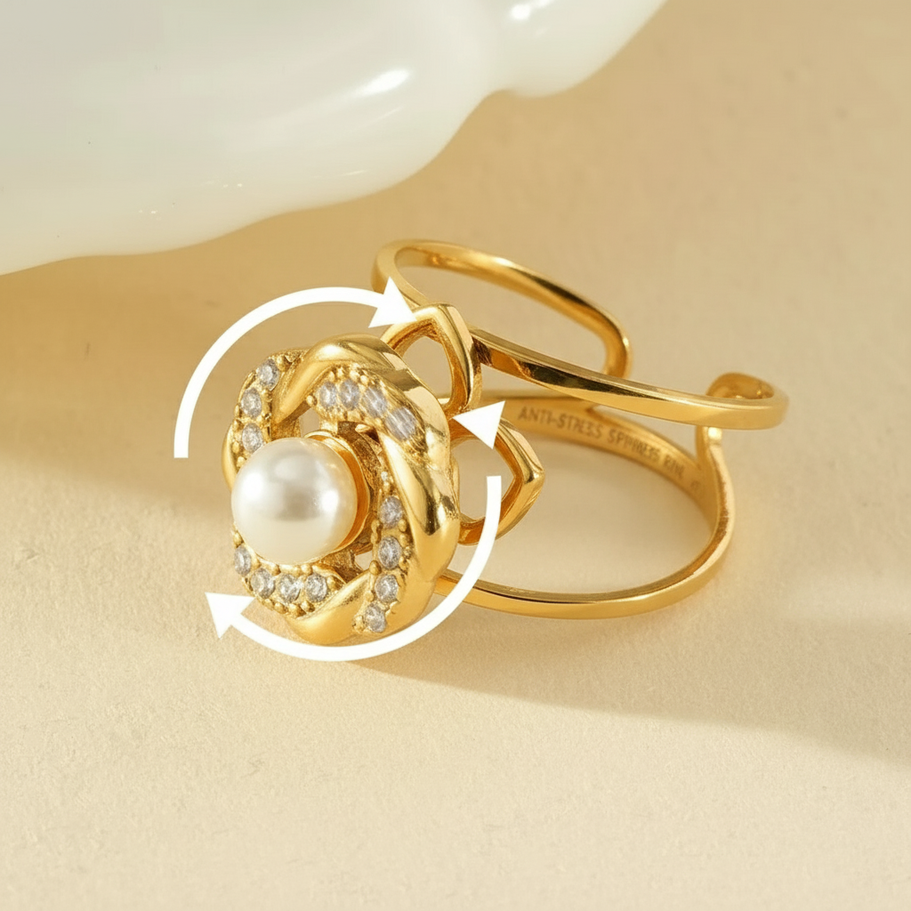 Bague Annamay anti stress mécanisme - bague tournante anti-stress acier inoxydable
