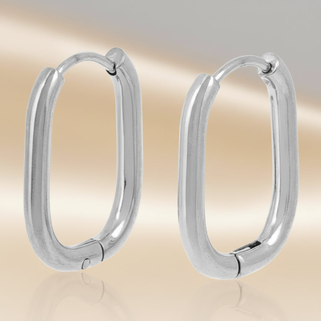 Créoles Audrey ÔParis - Boucles d'oreilles créoles dorées acier inoxydable
